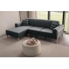 Corner Sofa Latte Relax Left - Anthracite Anthracite