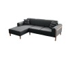 Corner Sofa Latte Relax Left - Anthracite Anthracite