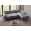 Corner Sofa Latte Relax Right - Grey Grey