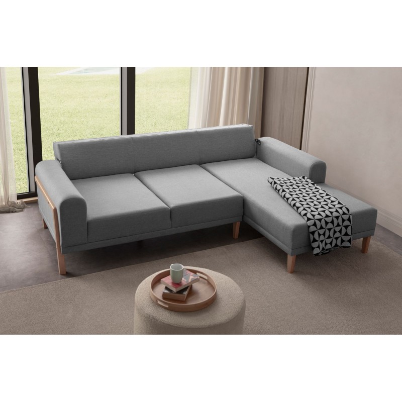 Corner Sofa Latte Relax Right - Grey Grey