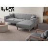 Corner Sofa Latte Relax Right - Grey Grey