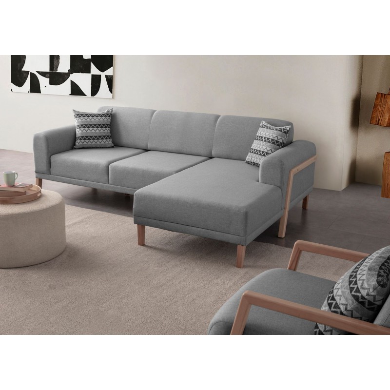 Corner Sofa Latte Relax Right - Grey Grey