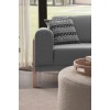 Corner Sofa Latte Relax Right - Grey Grey