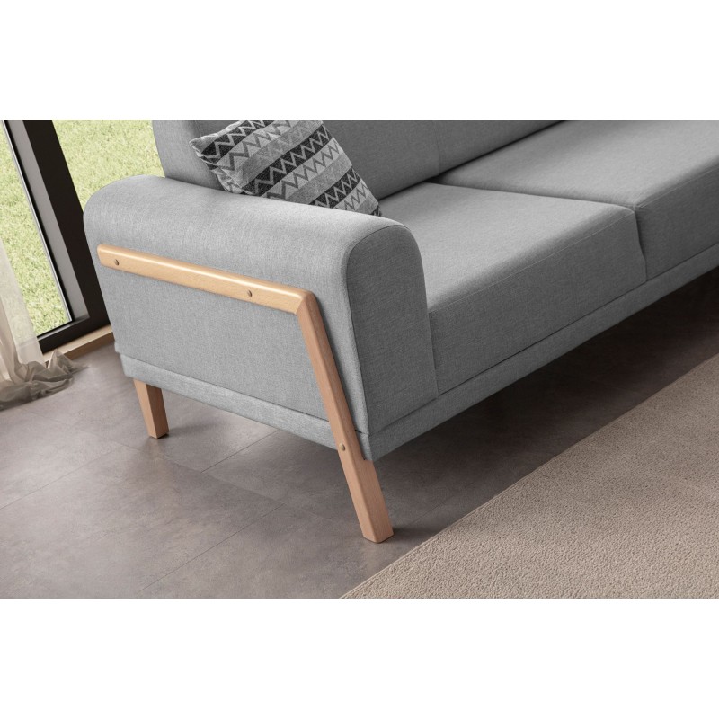 Corner Sofa Latte Relax Right - Grey Grey