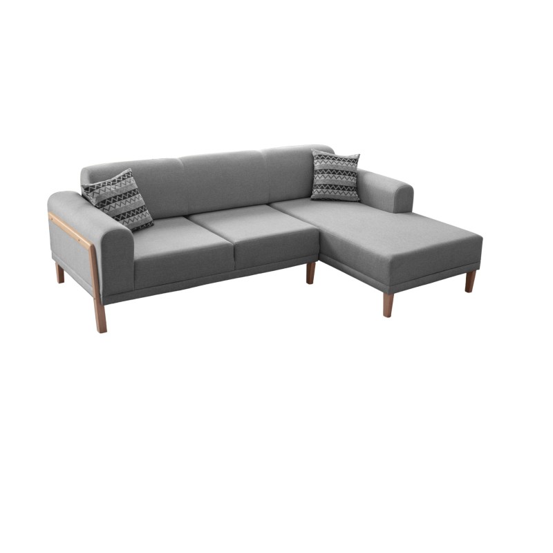 Corner Sofa Latte Relax Right - Grey Grey