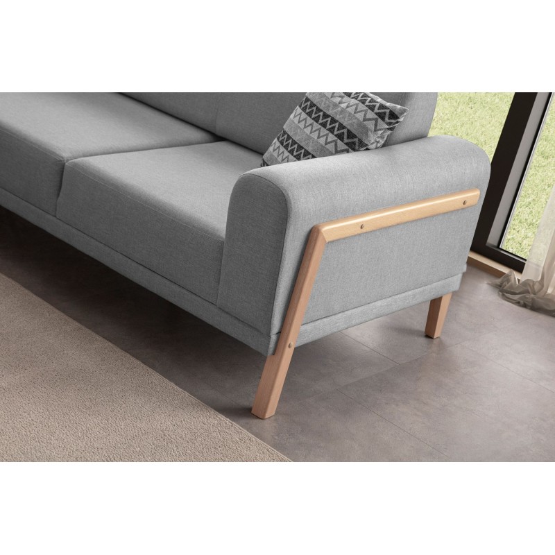 Corner Sofa Latte Relax Left - Grey Grey