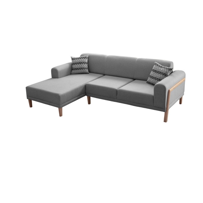 Corner Sofa Latte Relax Left - Grey Grey