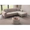 Corner Sofa Latte Relax Right - Cream Cream