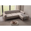 Corner Sofa Latte Relax Right - Cream Cream