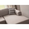 Corner Sofa Latte Relax Right - Cream Cream