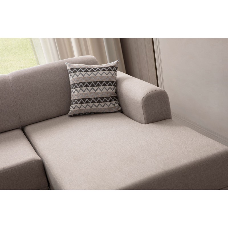 Corner Sofa Latte Relax Right - Cream Cream