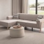 Corner Sofa Latte Relax Left - Cream Cream