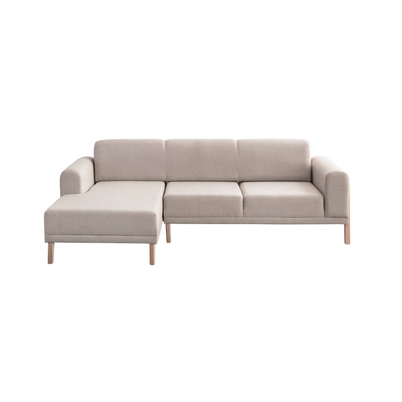 Corner Sofa Latte Relax Left - Cream Cream