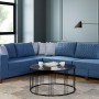 Corner Sofa-Bed Loft - Blue Blue