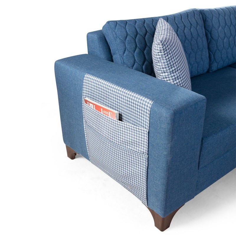 Corner Sofa-Bed Loft - Blue Blue
