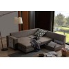 Corner Sofa-Bed Loft - Brown Brown