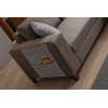 Corner Sofa-Bed Loft - Brown Brown