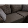 Corner Sofa-Bed Loft - Brown Brown