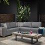 Corner Sofa-Bed Loft - Grey Grey