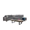 Corner Sofa-Bed Loft - Grey Grey