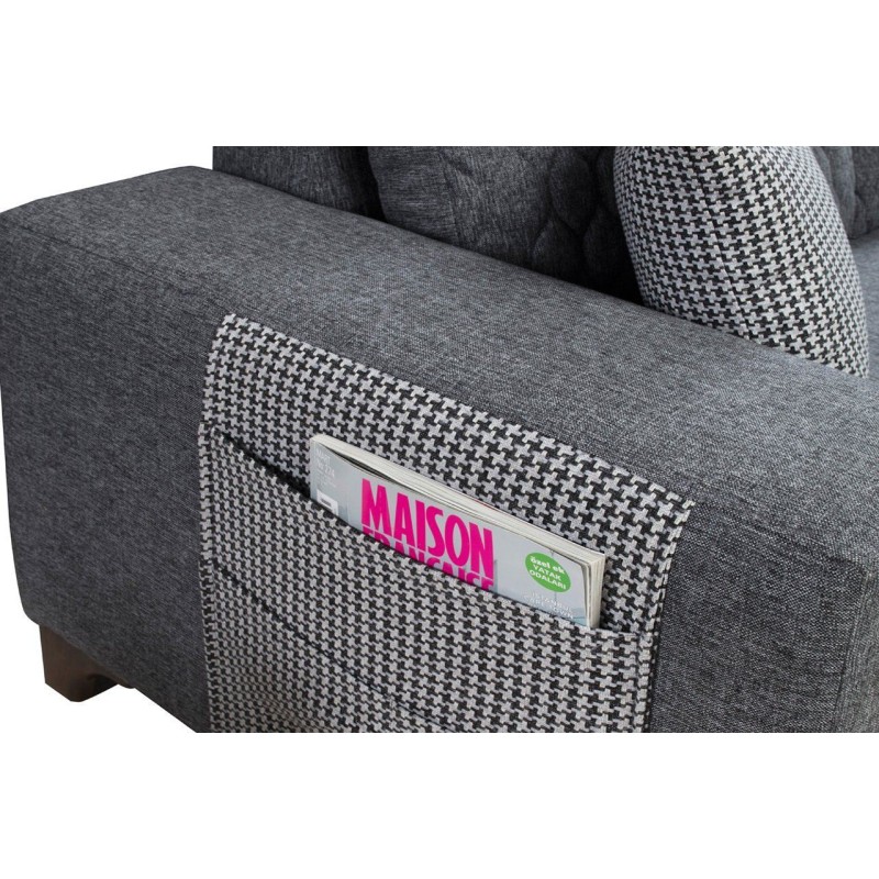Corner Sofa-Bed Loft - Grey Grey