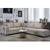 Corner Sofa-Bed Loft - Light Brown Light Brown