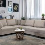 Corner Sofa-Bed Loft - Light Brown Light Brown