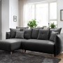 Corner Sofa-Bed Puffy - Anthracite Anthracite