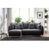 Corner Sofa-Bed Puffy - Anthracite Anthracite
