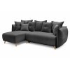 Corner Sofa-Bed Puffy - Anthracite Anthracite