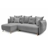 Corner Sofa-Bed Puffy - Grey Grey