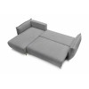 Corner Sofa-Bed Puffy - Grey Grey