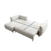 Corner Sofa-Bed Puffy - Cream Cream