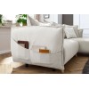 Corner Sofa-Bed Puffy - Cream Cream