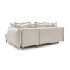 Corner Sofa-Bed Puffy - Cream Cream