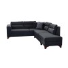 Corner Sofa-Bed Tloft Left - Anthracite Anthracite