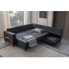 Corner Sofa-Bed Tloft Left - Anthracite Anthracite