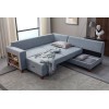Corner Sofa-Bed Tloft Left - Grey Grey