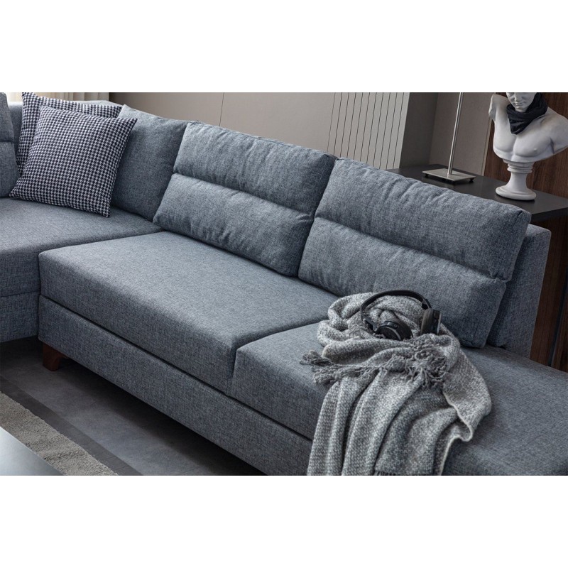 Corner Sofa-Bed Tloft Left - Grey Grey
