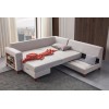 Corner Sofa-Bed Tloft Left - Cream Cream