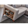 Corner Sofa-Bed Tloft Left - Cream Cream