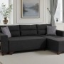 Corner Sofa-Bed Tloft Mini - Anthracite Anthracite