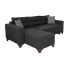 Corner Sofa-Bed Tloft Mini - Anthracite Anthracite
