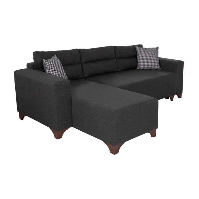 Corner Sofa-Bed Tloft Mini - Anthracite Anthracite