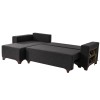 Corner Sofa-Bed Tloft Mini - Anthracite Anthracite