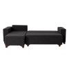 Corner Sofa-Bed Tloft Mini - Anthracite Anthracite