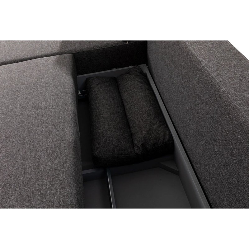 Corner Sofa-Bed Tloft Mini - Anthracite Anthracite