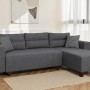 Corner Sofa-Bed Tloft Mini - Grey Grey