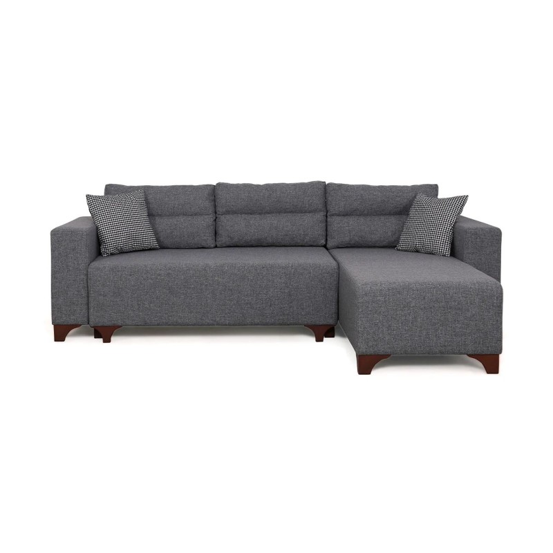 Corner Sofa-Bed Tloft Mini - Grey Grey
