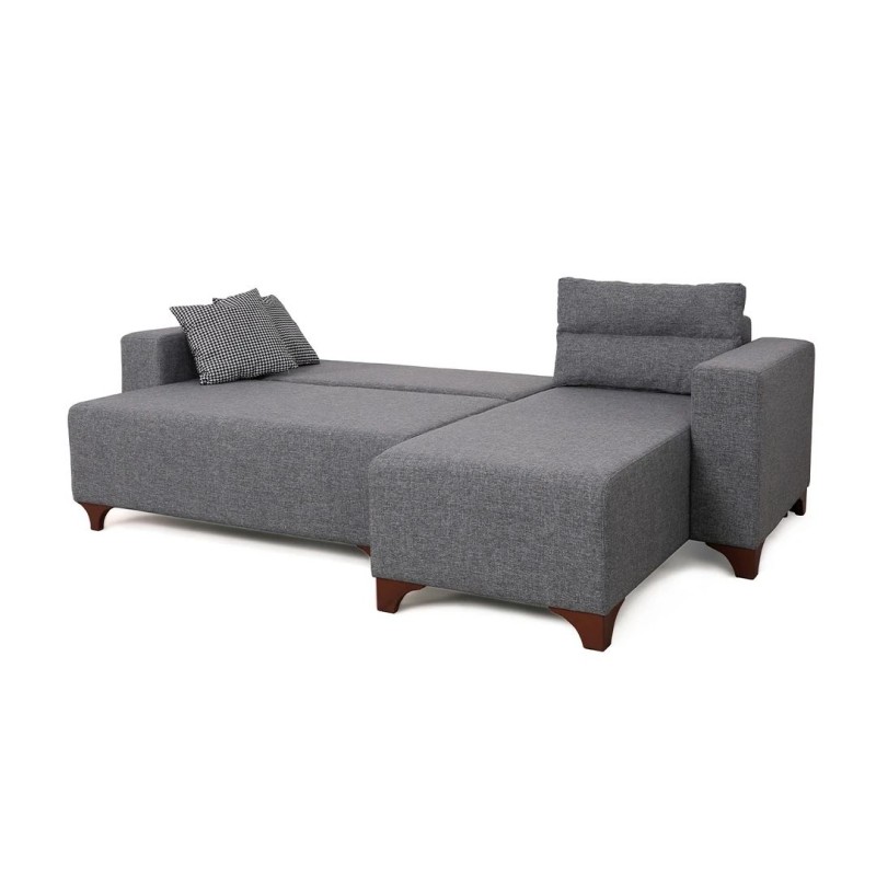 Corner Sofa-Bed Tloft Mini - Grey Grey